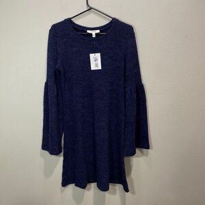 Wren & Willa ‎ Anthropologie Adeline dress navy blue